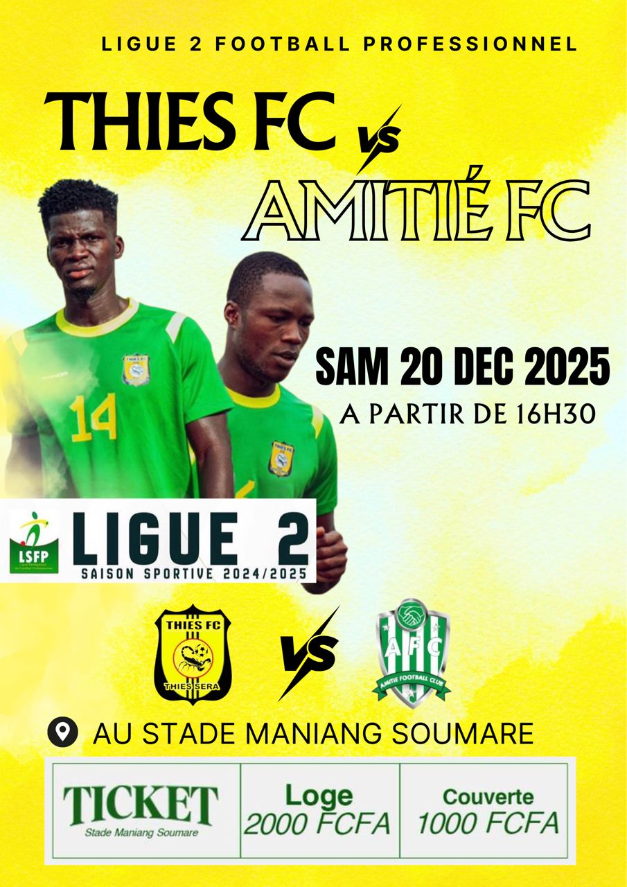 Foot-ball : Thiès FC vs Amitie