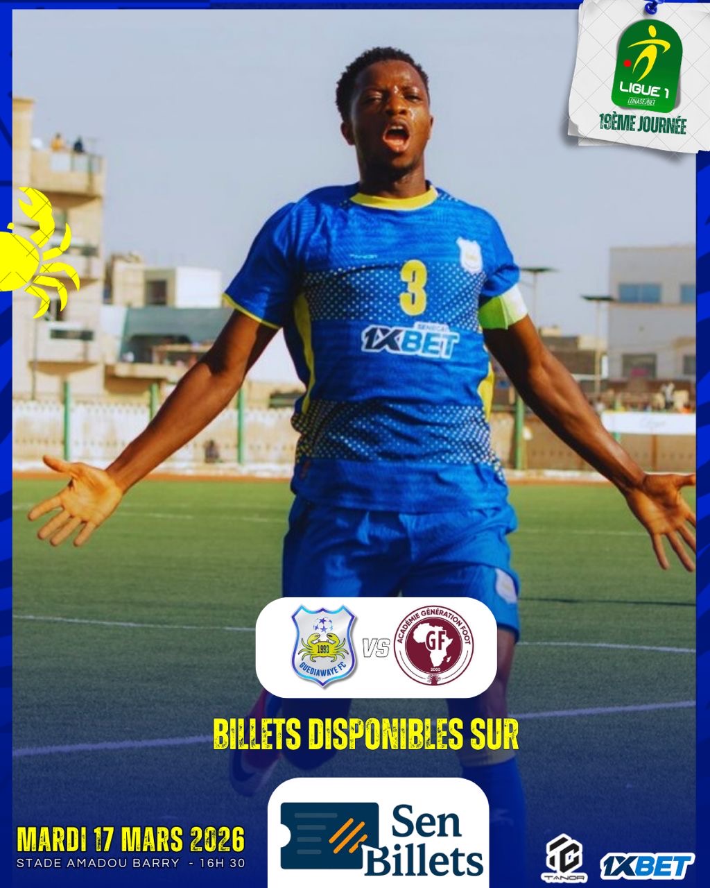 LIGUE 1 : GUEDIAWAYE FC vs GENERATION FOOT